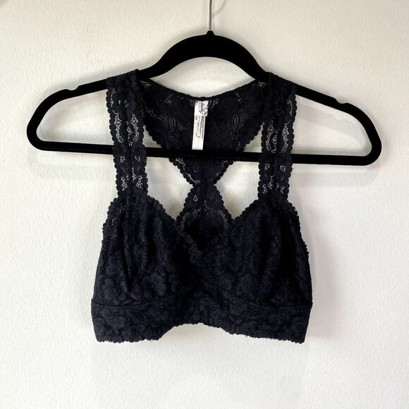 Free People Intimately Galloon Lace Racerback Bralette M - Picture 1 of 8